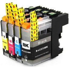 Brother LC233 / LC231 Full Set Of B/C/Y/M Ink Cartridges Compatible