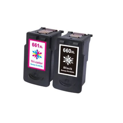 Compatible Canon pg660xl black cl661xl colour ink cartridges