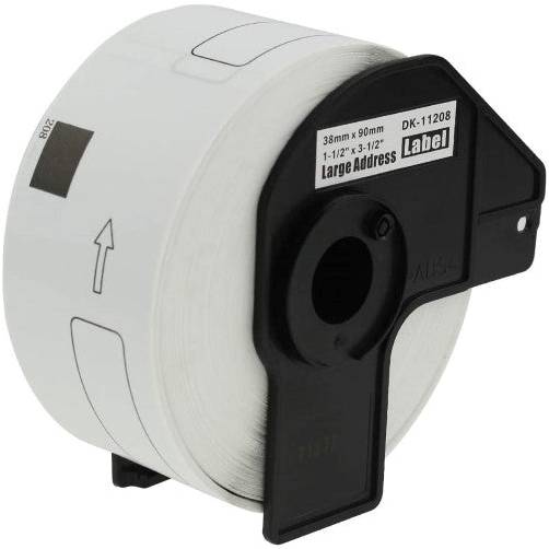 compatible DK11208 Black on White Label Roll compatible DK11208 Black on White Label Roll
